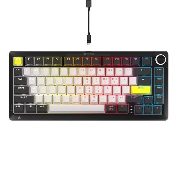 CORSAIR 유선 게이밍 기계식 키보드 MAKR PRO 75 핫스왑 래피드트리거 MGX 마그네틱축 블랙USB 4052614