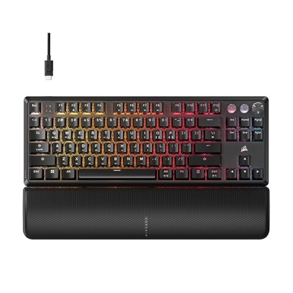 UnKnown CORSAIR 유선 기계식 키보드 K70 PRO TKL 래피드트리거 MGX 마그네틱축 한글자판 블랙USB 4052613