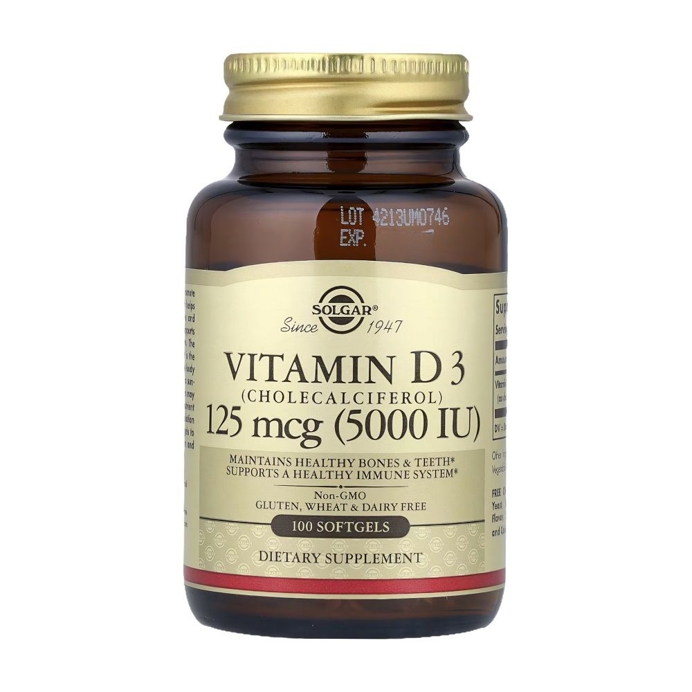 [해외] 솔가 비타민 D3 콜레칼시페롤 125mcg 5000IU 100소프트젤
