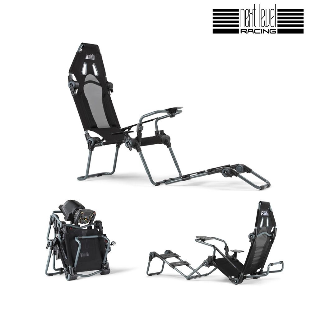 넥스트레벨레이싱 넥스트레벨레이싱 F-GT Lite Cockpit GREY EDITION 접이식 레이싱휠 시트 스탠드(NLR-S015GR) PO