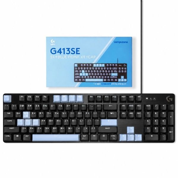 로지텍 유선 기계식 키보드 G413 SE 로지텍코리아 GX Brown Tactile 블랙USB 4053391