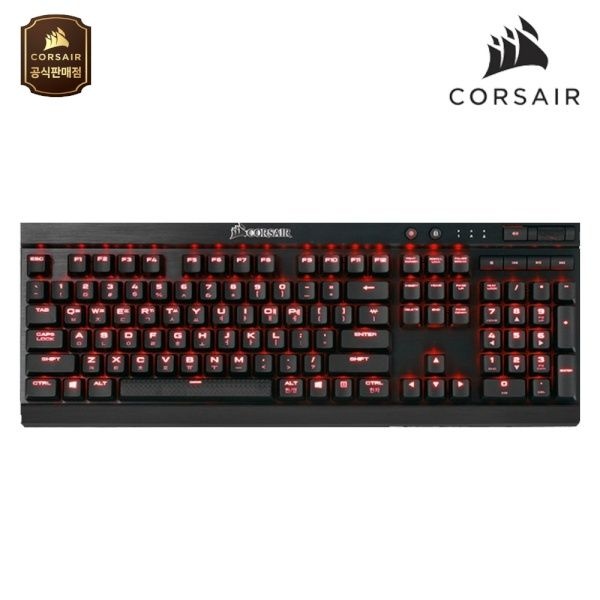 CORSAIR 유선 기계식 키보드 K70 LUX 104키 리니어 적축 블랙USB 4053406