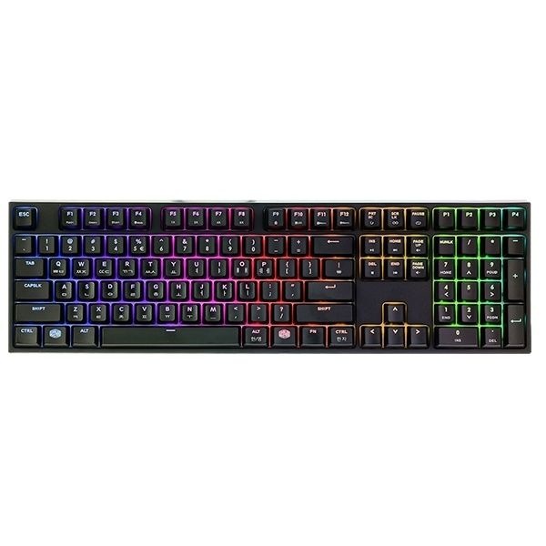 쿨러마스터 유선 기계식 키보드 MasterKeys PRO L Rainbow LED 마스터키 프로 클릭 청축 블랙USB 4053466