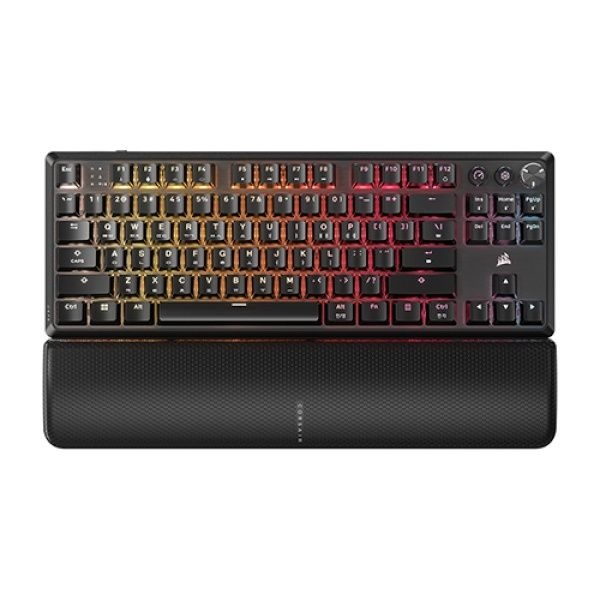 UnKnown CORSAIR 무선 기계식 키보드 K70 RGB CORE TKL 노브다이얼 적축 한글자판 블랙무선 4053583