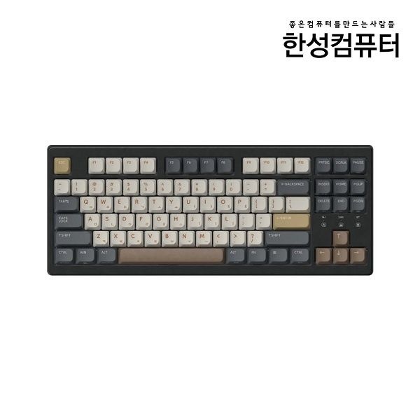 UnKnown 한성컴퓨터 유 무선 블루투스 기계식 미니 키보드 TFG Cloud CL 코튼캔디딥블루 뽀송 4053622