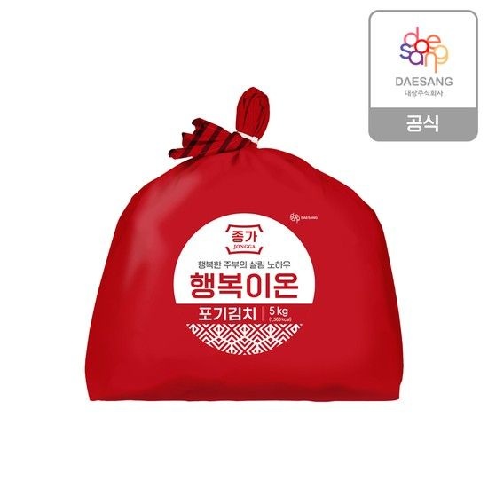 종가 행복이온 포기김치 5kg