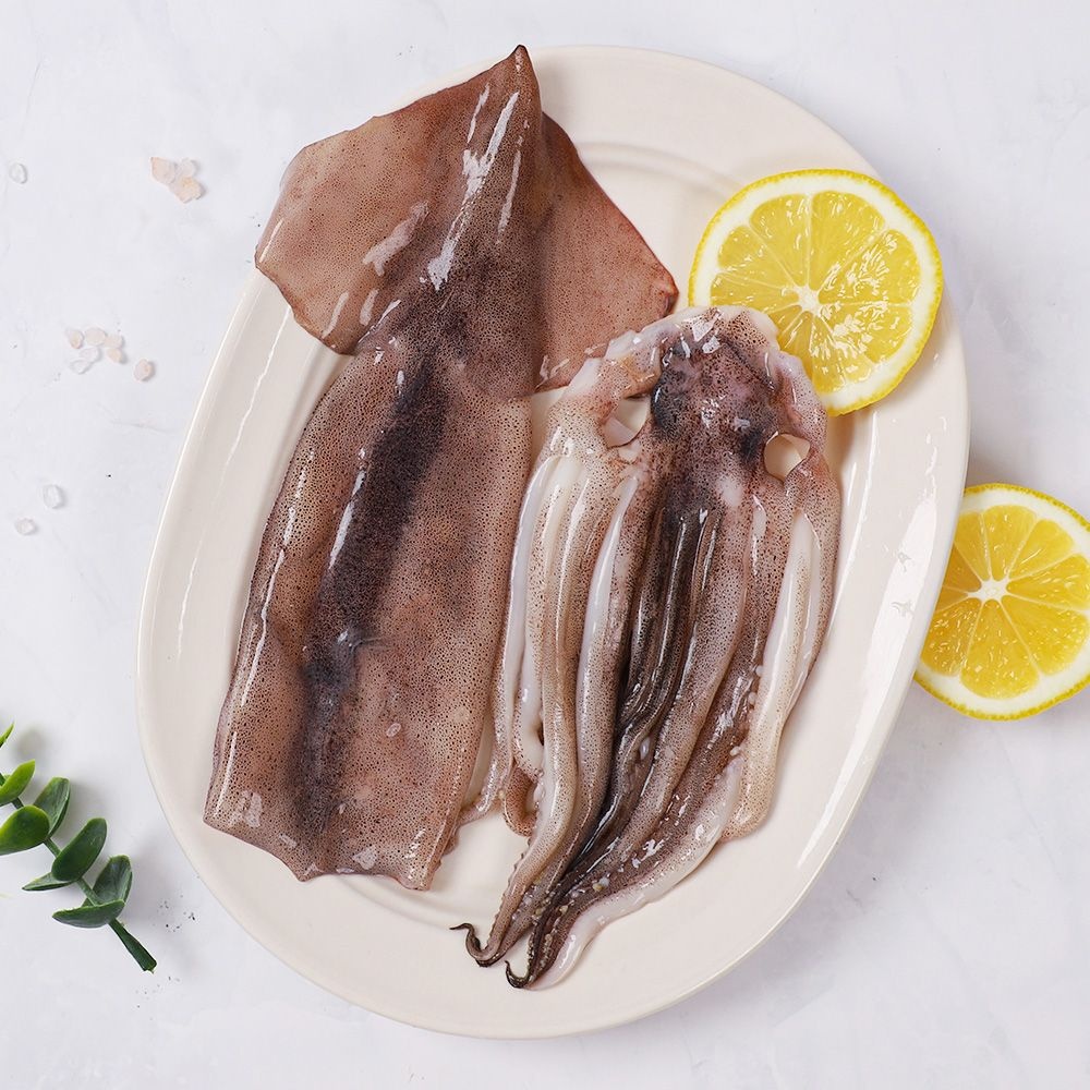 [강영수산]자연산 손질오징어 통오징어 2미(220g) x 5팩 (10마리)