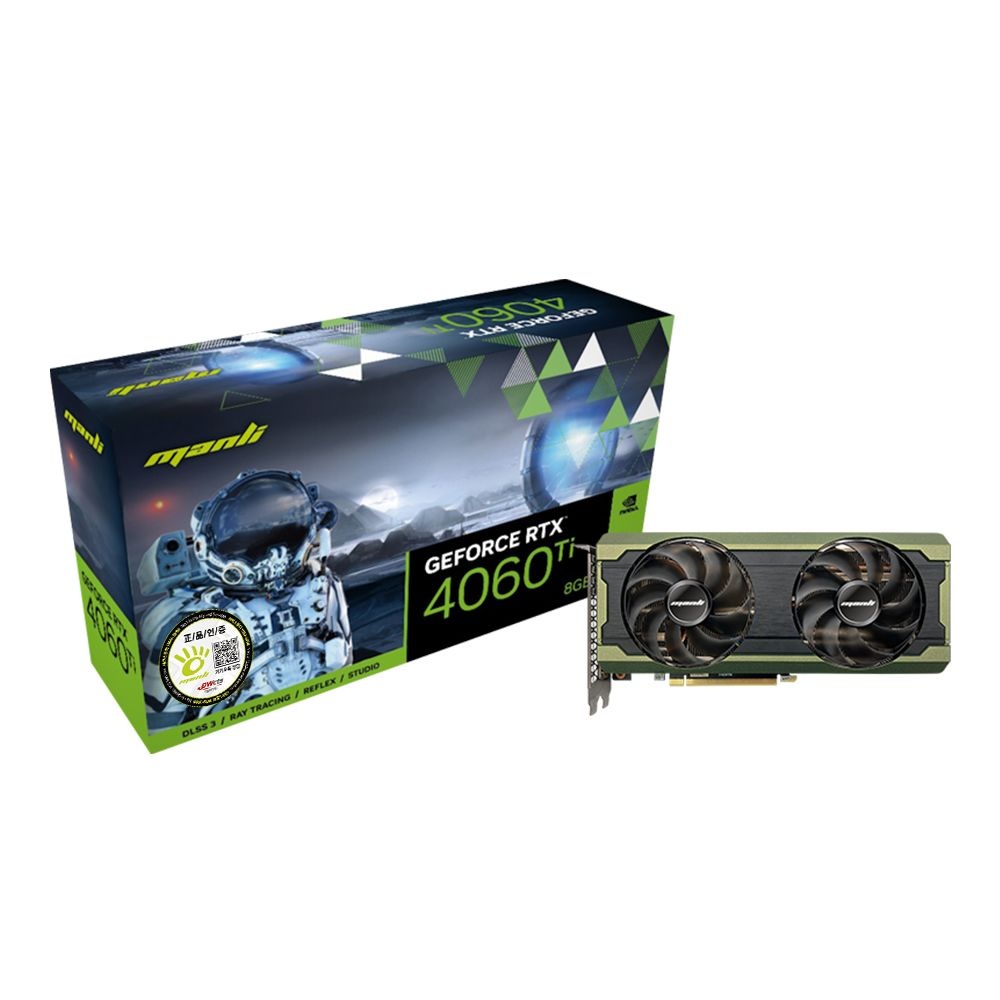 NVDIA MANLI 지포스 RTX 4060 Ti Rush D6 8GB 대원씨티에스 -ms