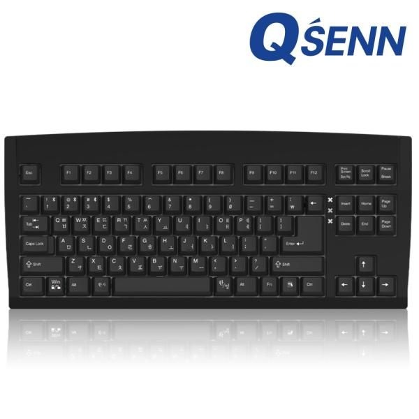 QSENN 유.무선.블루투스 기계식 키보드 DT35 89 ABS 블랙하이무 저소음 바다소금 4053692