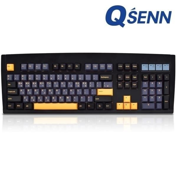 QSENN 유.무선.블루투스 기계식 키보드 DT35 104 PBT 풀윤활 가스켓 블랙오테뮤 저소음 라임축V3 4053879