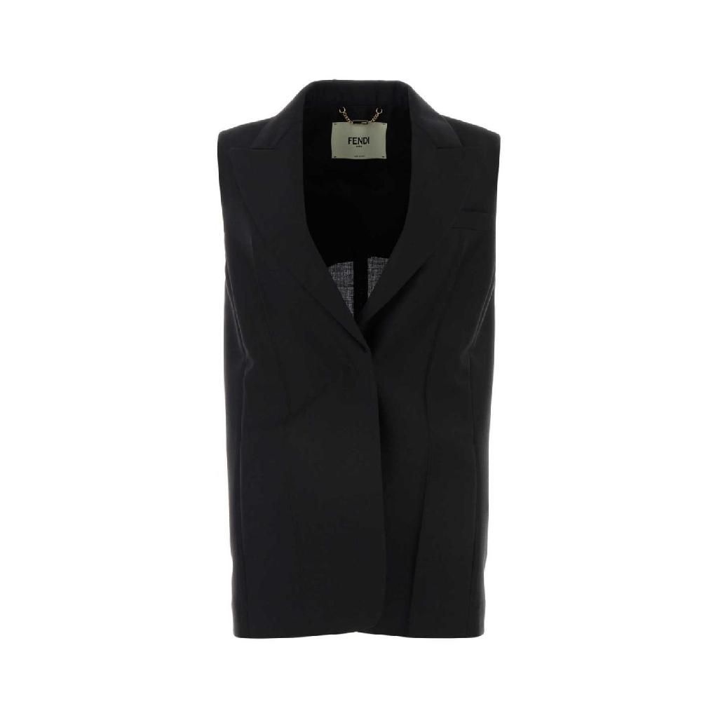 펜디 펜디 [X45]펜디 FT5990S9A F0GME Black mohair blend vest 여성 자켓 베스트 다운베스트 질렛