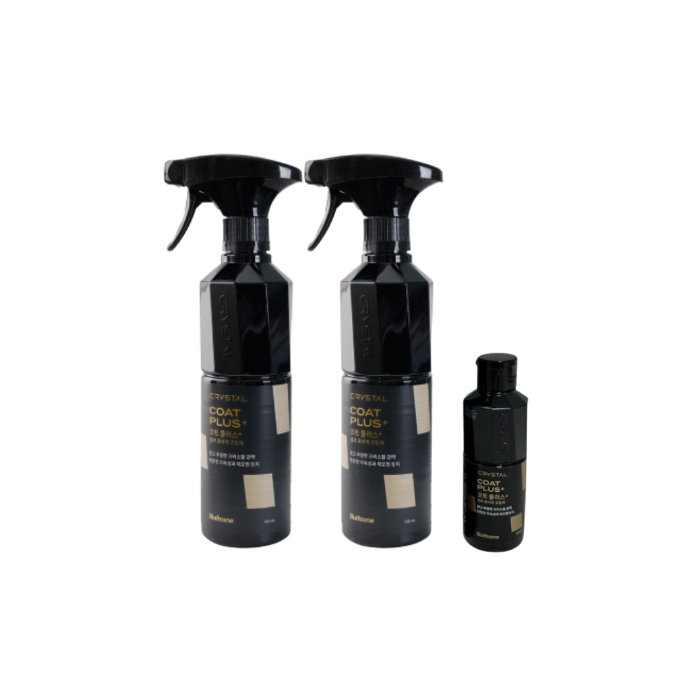 불스원 뉴크리스탈코트 플러스 유리막코팅제(광택+발수코팅효과) 500ml x2개