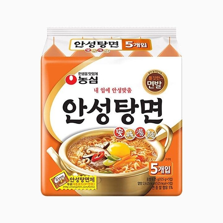 농심 안성탕면(멀티팩125g 5개입)8봉지 총40봉 1박스