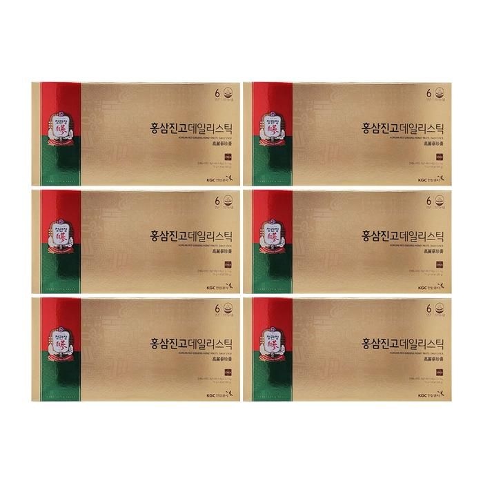 정관장 홍삼진고 데일리스틱 10g x 30포 6박스 (쇼핑백 동봉) Ss