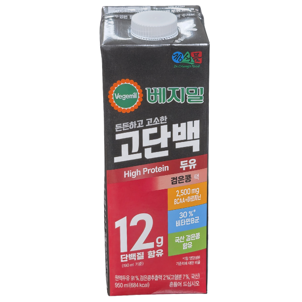 베지밀 고단백두유 검은콩 950mlx12입