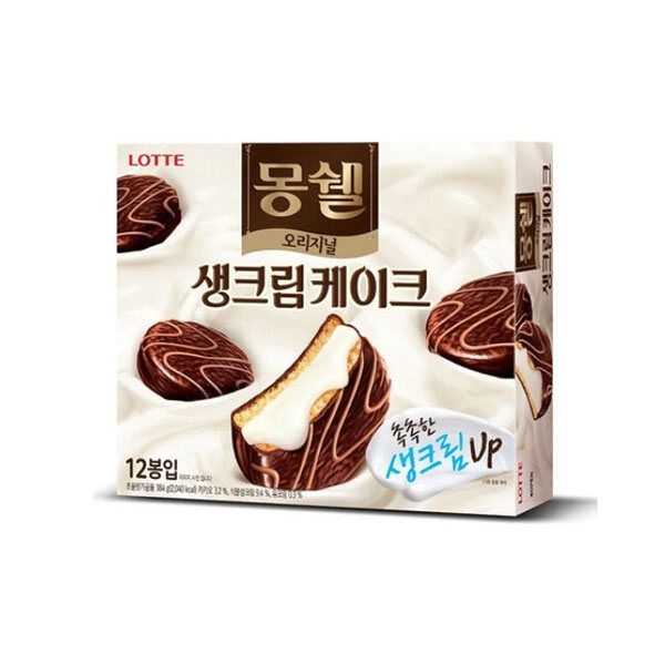 [패션플러스][우리가락][새벽배송][우리가락]몽쉘 오리지널 생크림케이크 384g