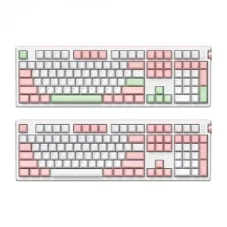 앱코 A108K 3모드 퀵스압 유무선 기계식 키보드 피오니(벚꽃축)