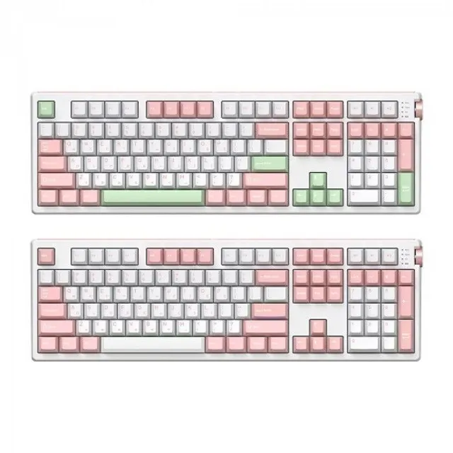 앱코 A108K 3모드 퀵스압 유무선 기계식 키보드 피오니(벚꽃축)