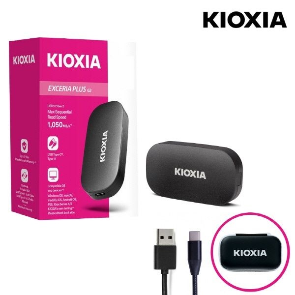 키오시아 외장SSD PLUS G2 USB3.2 Gen2 Type-C Type-A 1TB 신제품 출시 4047213