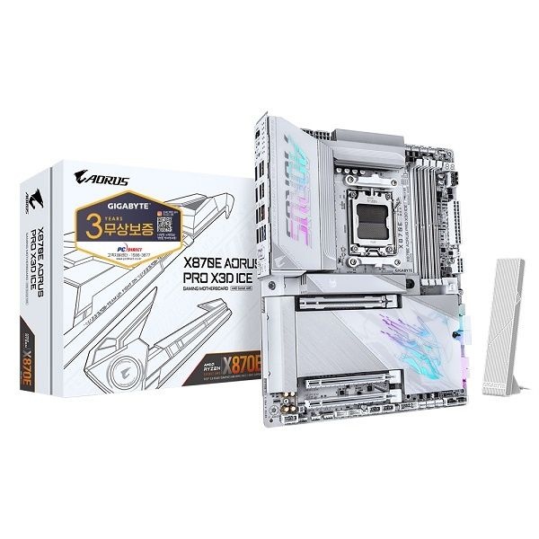 GIGABYTE X870E AORUS PRO X3D ICE 피씨디렉트 A X870EATX 4044990
