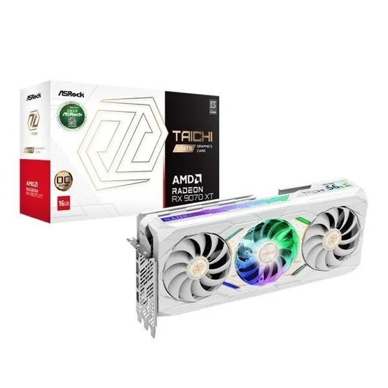ASRock 라데온 RX 9070 XT Taichi White OC D6 16GB 대원씨티에스 4046948