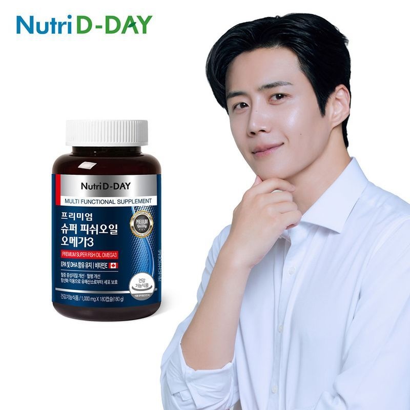 뉴트리디데이 프리미엄 슈퍼 피쉬오일 오메가3 1병 6개월분 180캡슐