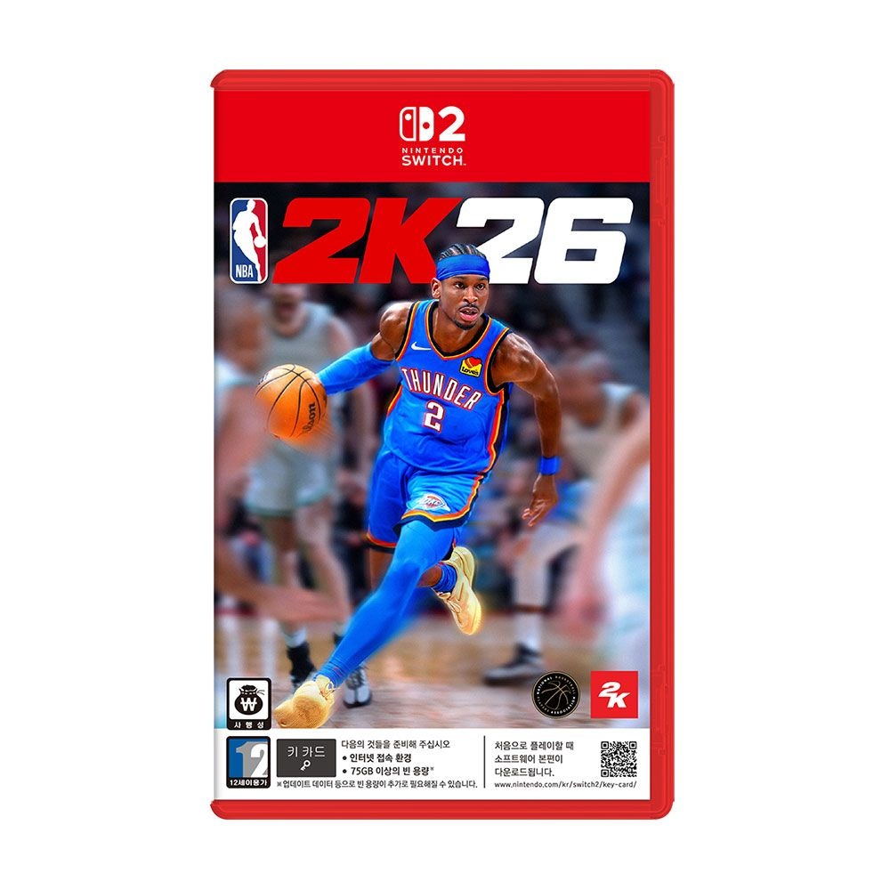 [롯데백화점] 닌텐도 스위치2 NBA 2K26 한글판 게임 팩 초회 VC 특전