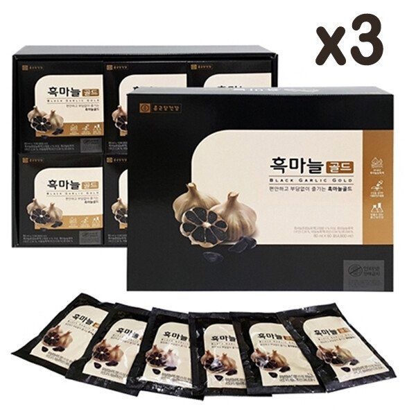 종근당건강 흑마늘 골드 80ml X 60포 3박스 / 부모님 추삭 명절 구정 건강선물세트 513151
