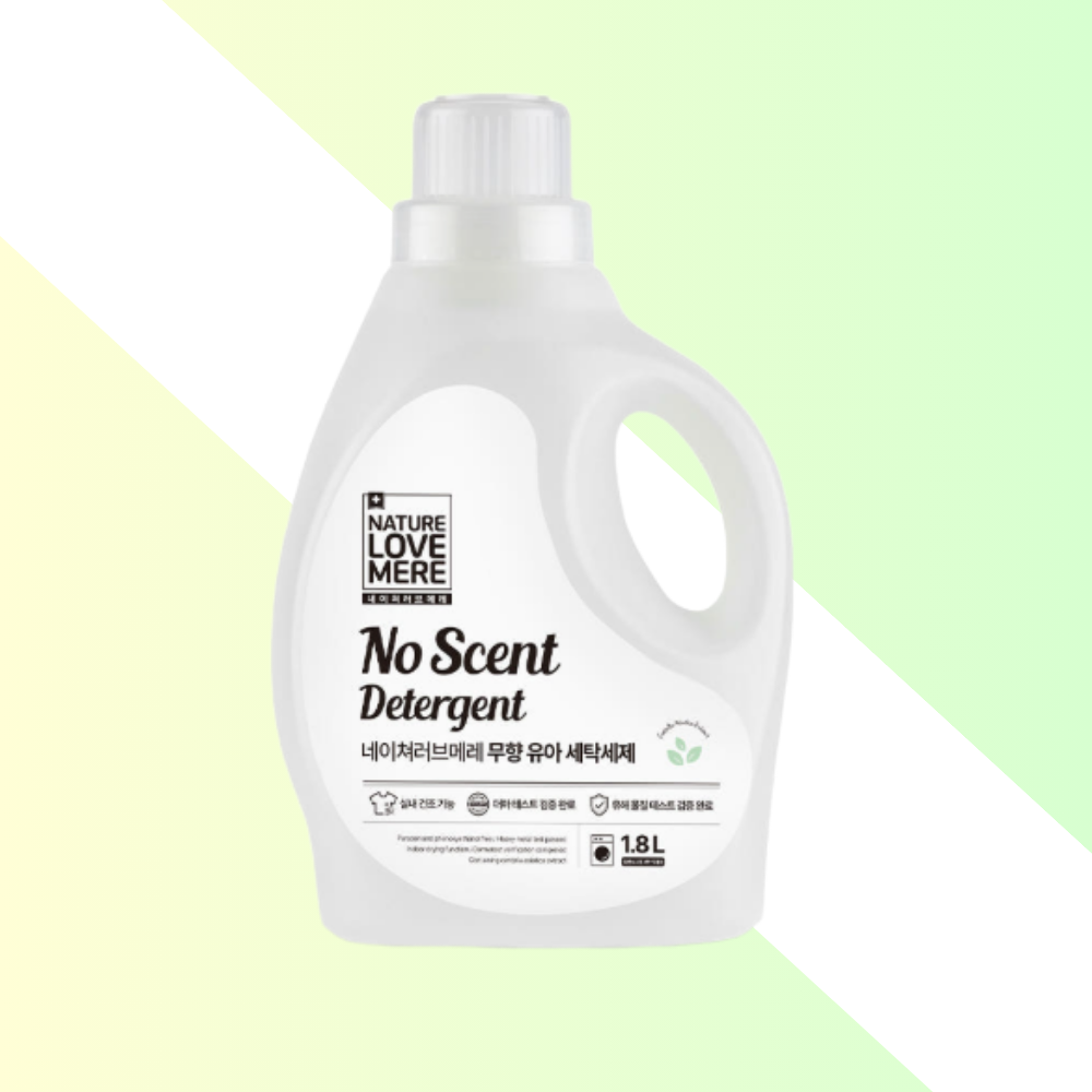 네이쳐러브메레 아기세탁세제 무향 용기형 1800ml 유아세탁세제 아기옷세제 베이비세제 무향세제