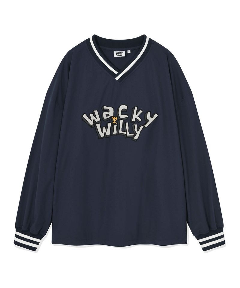 WACKY WILLY 와키윌리 WACKY WILLY 타이포 화섬 롱슬리브 티셔츠 네이비 WA2501LT14NA 340501