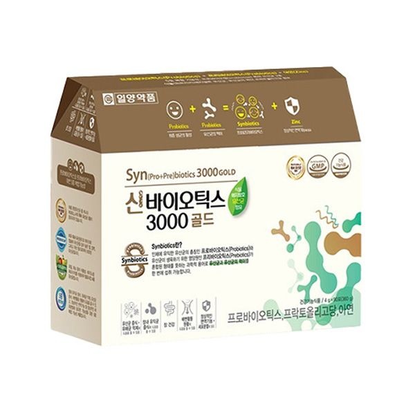 [온누리상품] [일양약품] 신바이오틱스3000골드 4g x 90포(3개월분)