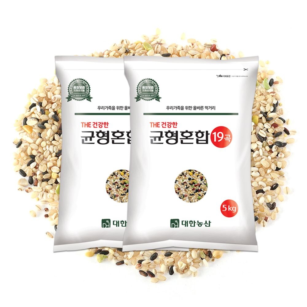 대한농산 건강한 균형 혼합잡곡 19곡 잡곡쌀 10kg (5kgx2봉)
