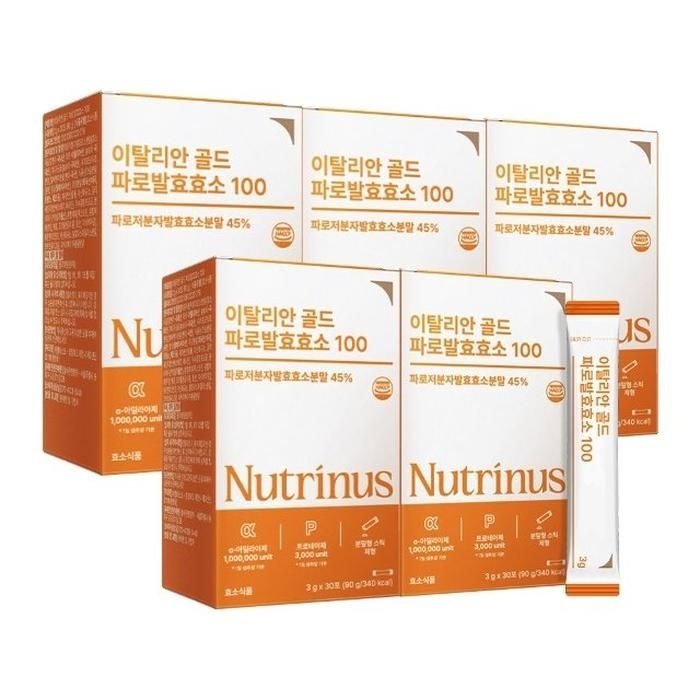 뉴트리너스 이탈리안 골드 파로 발효 효소 100 (3g x 30포) 5박스