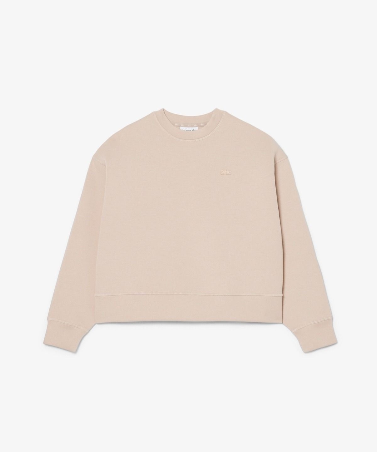 라코스테 LACOSTE 여성 더블페이스 소프트 크루넥 스웻셔츠 SF0046-56G X6F 6025785 -56GX6F