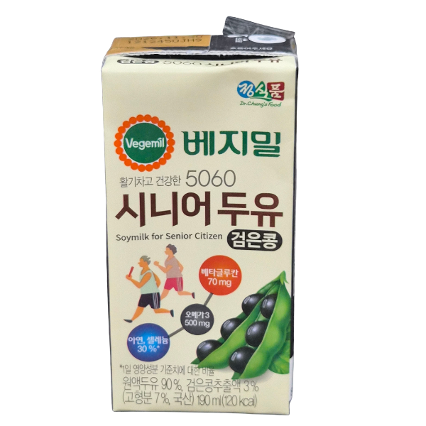 베지밀 5060 시니어두유 검은콩 190mlx24입