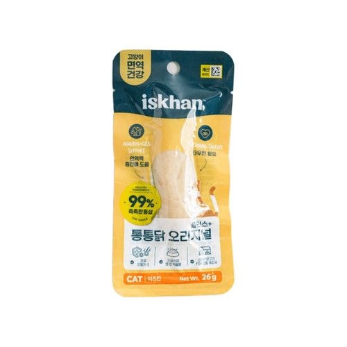 펫 이즈칸 캣 오리지널 통통닭 26g (10g당 385원)