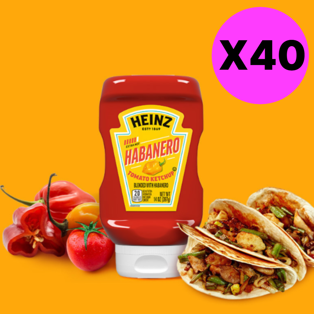 하인즈 하바네로 토마토 케찹 397g X40개 멕시코 고추 BNS