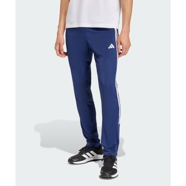 아디다스 [아디다스] 매장정품  ADIDAS KC8152 매장정품 워크아웃 에센셜 올세트 3 스트라이프 니트 팬츠 스포츠 운동바지 60191