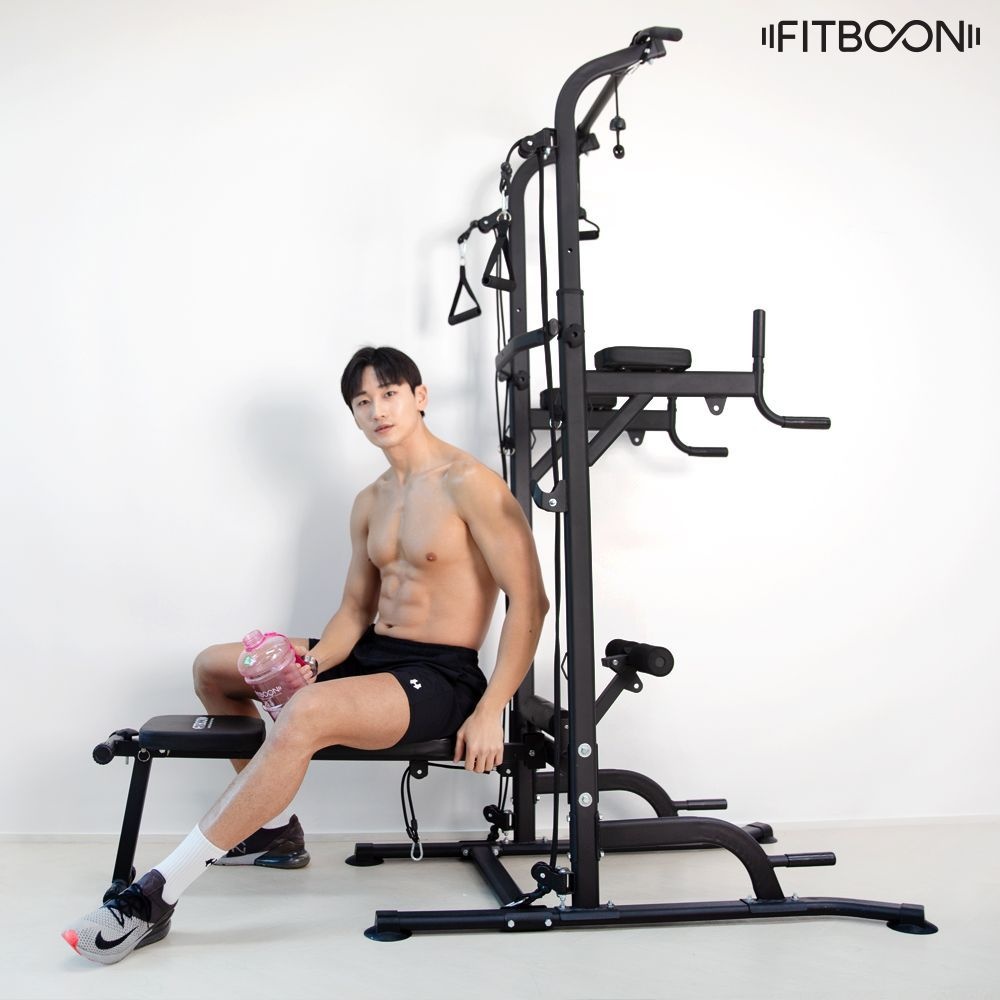 핏분 벤치프레스 치닝디핑 하이브리드 D형 턱걸이 가정용 홈짐 친업 철봉 풀업바 B-CD500