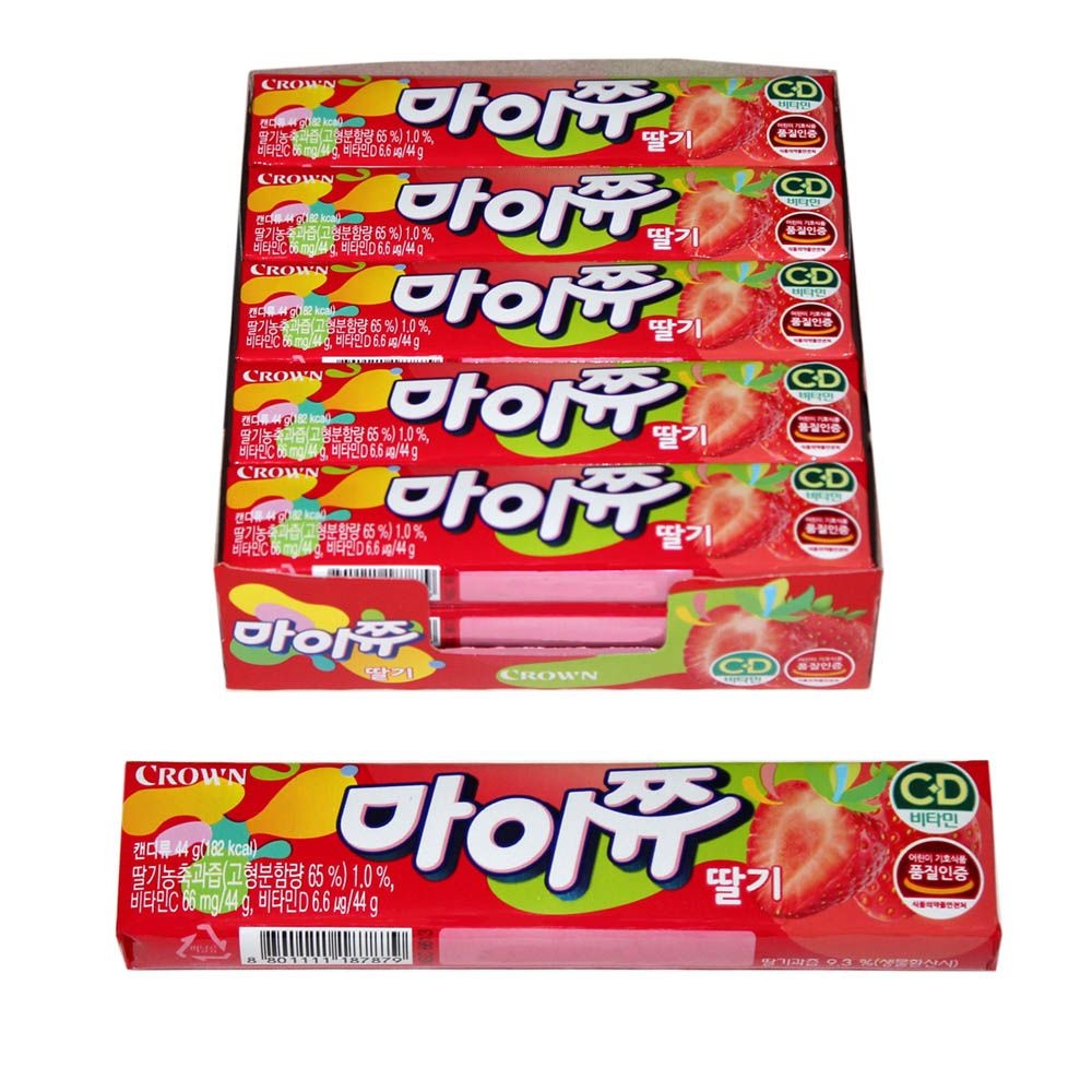 크라운 마이쮸 딸기 44g x 15개입