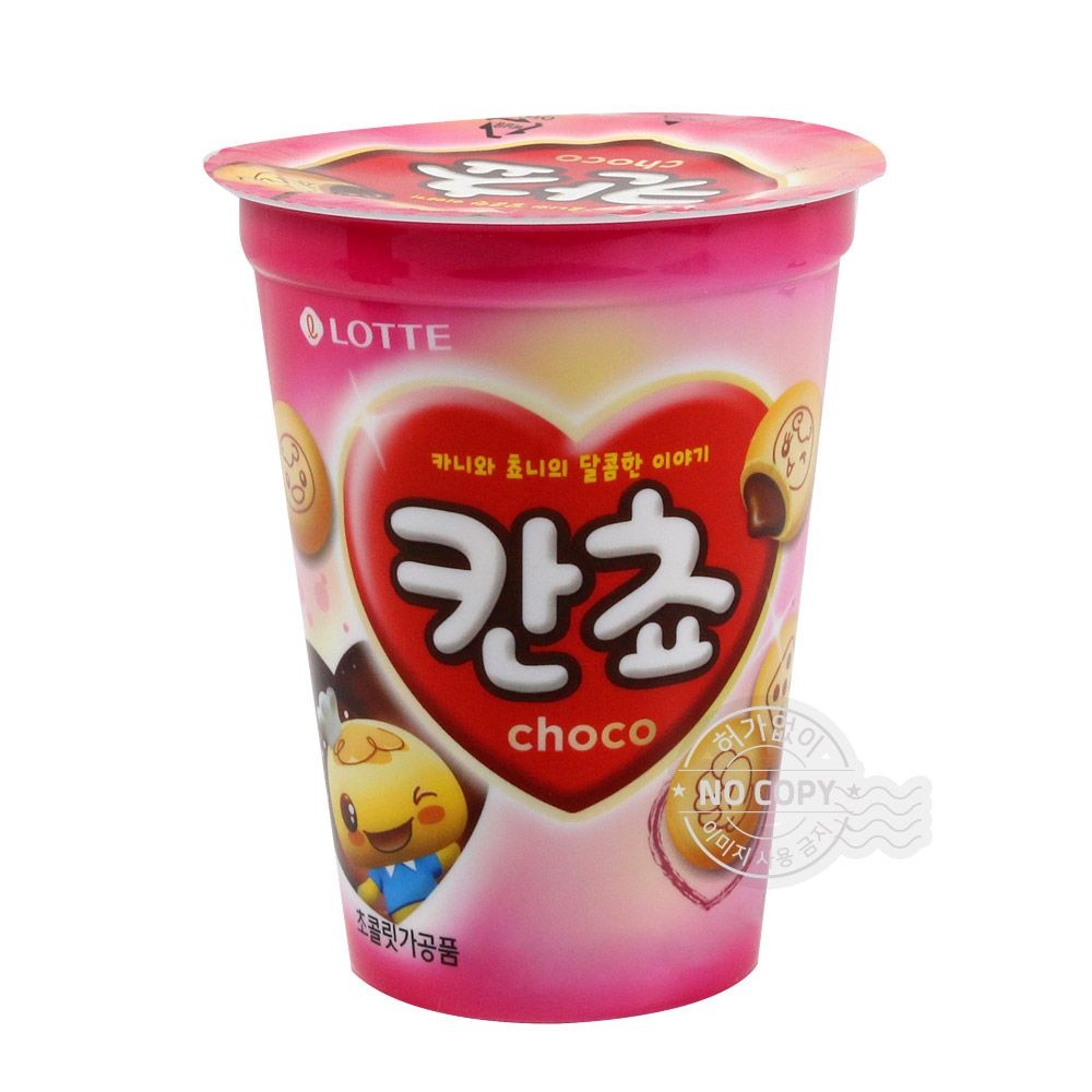 롯데 롯데리아 과자사탕초콜릿간식/B05_롯데 칸쵸컵 88g/사무실,회사,탕비실,모임,어린이집,학원,교회,과자파티