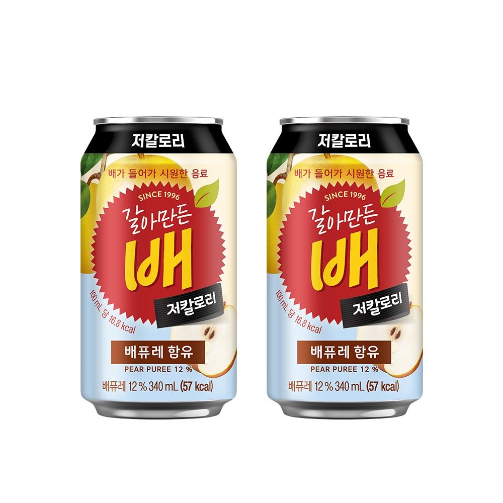 [롯데온] 갈아만든 배 저칼로리 340ml x 24캔 (10,270원/무료)