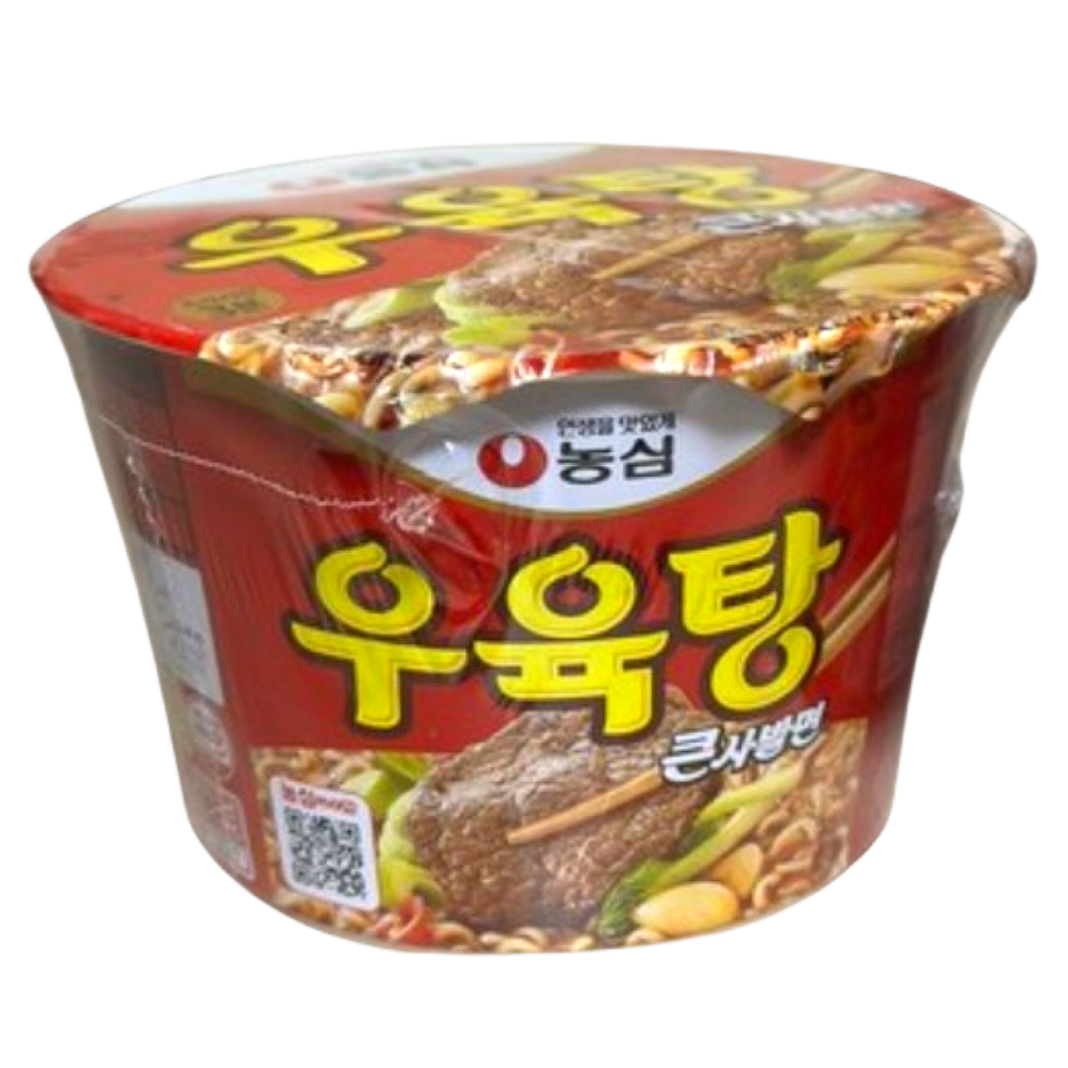 농심 우육탕 큰사발면 컵라면 115g x 12개