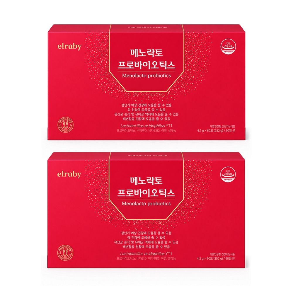 휴온스N 휴온스 엘루비 메노락토 프로바이오틱스 90캡슐 x 2개