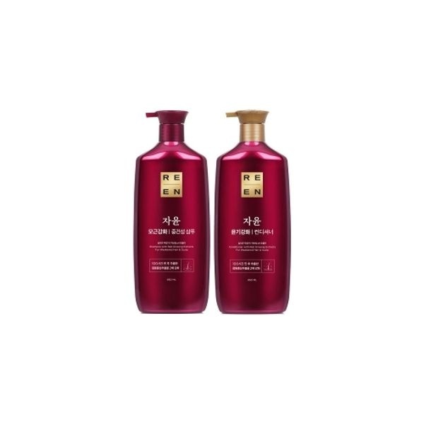 리엔 자윤 모근강화 중건성 샴푸 950ml + 컨디셔너 950ml