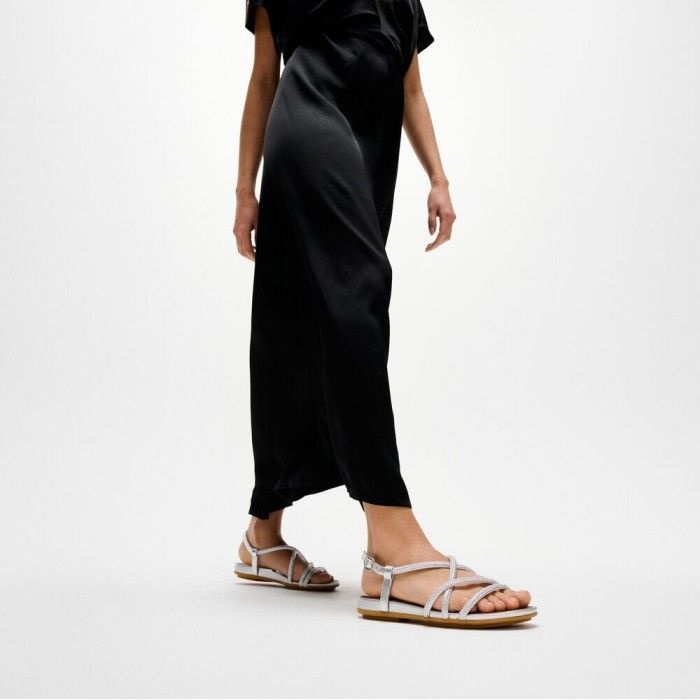 [FITFLOP][삼성물산공식] 여성 그라시에 크리스탈 스트래피 백스트랩 샌들 - 실버 FT63K2S262
