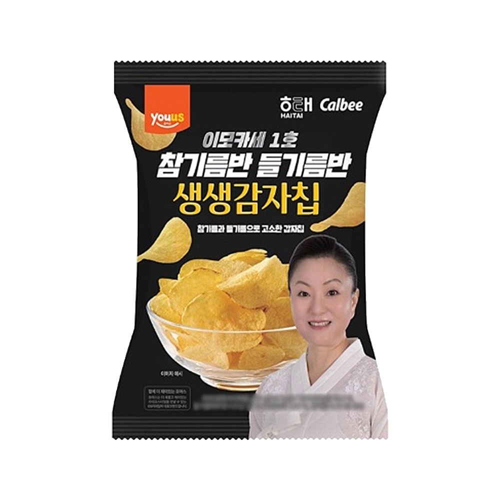 유어스 이모카세 참기름반 들기름반 생생감자칩 60g x 8개