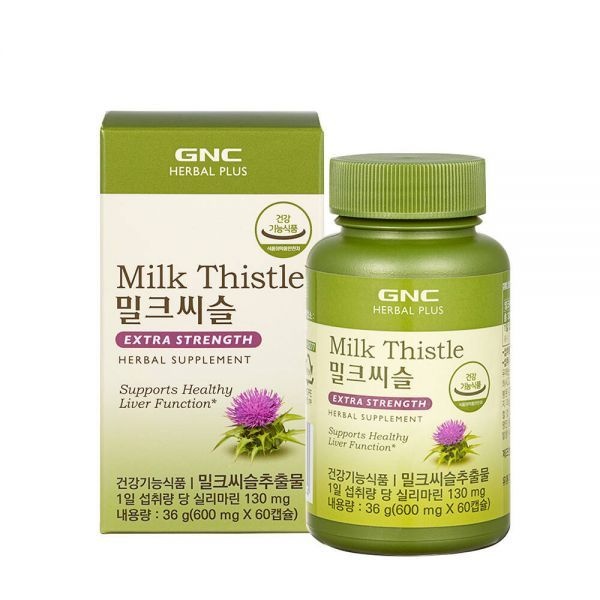 GNC 건강한 밀크씨슬 간 건강 실리마린 600mg 60캡슐 x3박스 GW718058