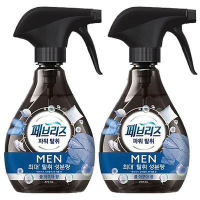 페브리즈 섬유탈취제 파워탈취 쿨아쿠아향 포맨 용기 370mlx2개