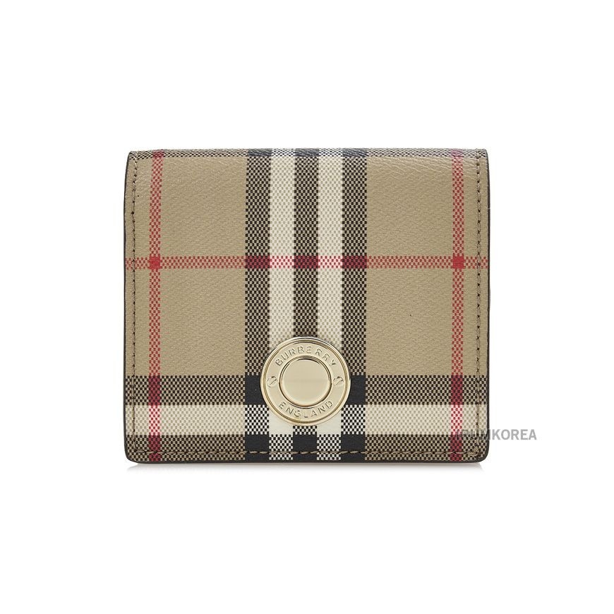 [롯데백화점] 버버리 SS25 여성 체크 바이폴드 지갑 8094425 LS BIFOLD WALLET DFC A7026